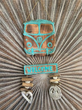 NEW Balinese Timber Combi WELCOME Sign Love heart/Driftwood/Peace Sign CUTE!!