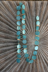 NEW Balinese Capiz Shell with Stick Hanging Strand / Mobile - Shell Decor Hanger