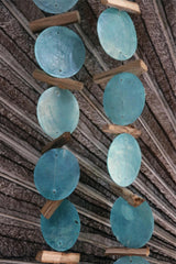 NEW Balinese Capiz Shell with Stick Hanging Strand / Mobile - Shell Decor Hanger