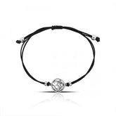925 Sterling Silver Om Charm Bracelet - Balinese Style Jewellery