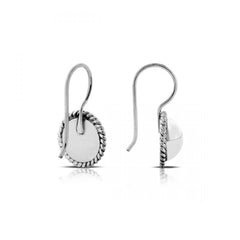925 Sterling Silver Half Sphere Earrings - Balinese Style Earrings