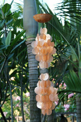 NEW Capiz Shell Mobile or Wind Chime Balinese Capiz Shell Wind Chime GREAT Sound