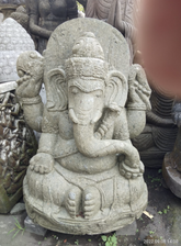 NEW Balinese Hand Carved Greenstone Ganesha Statue - NEW Bali Ganesh Statue
