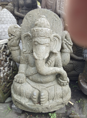 NEW Balinese Hand Carved Greenstone Ganesha Statue - NEW Bali Ganesh Statue