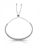 925 Sterling Silver Baguette Zircon Necklace - Balinese Style Necklace