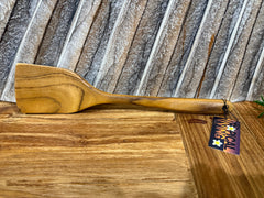 Balinese Hand Crafted Teak Kitchen Utensils - Teak Wok Spoon - Teak Egg Flipper