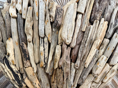 Bali Handmade Driftwood Heart Wall Decor  - Bali Driftwood Wall Art 60cm