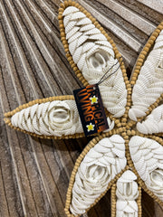 NEW Balinese Hand Crafted Shell Flower Wall Art - STUNNING!!  Bali Shell Flower