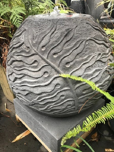 Balinese Carved Sphere Water Feature - Bali Ball Water Feature AMAZING Sound Mon