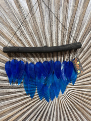 NEW Balinese Leaf Shaped Capiz Shell Windchime / Mobile - Bali Windchime