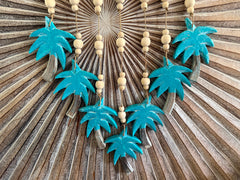 NEW Balinese Timber Palm Tree Mobile - Bali Palm Trees Mobile