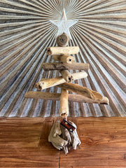 Balinese Hand Crafted Driftwood / Wood Stick Christmas Tree - Xmas Tree 50cm