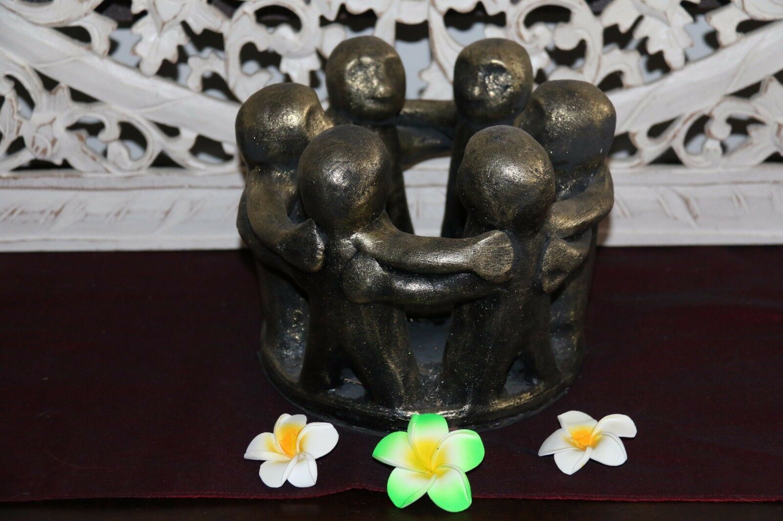 NEW Circle of Friends Candle Holder - Bali Circle 6 Friends MANY COLOURS AVAIL.