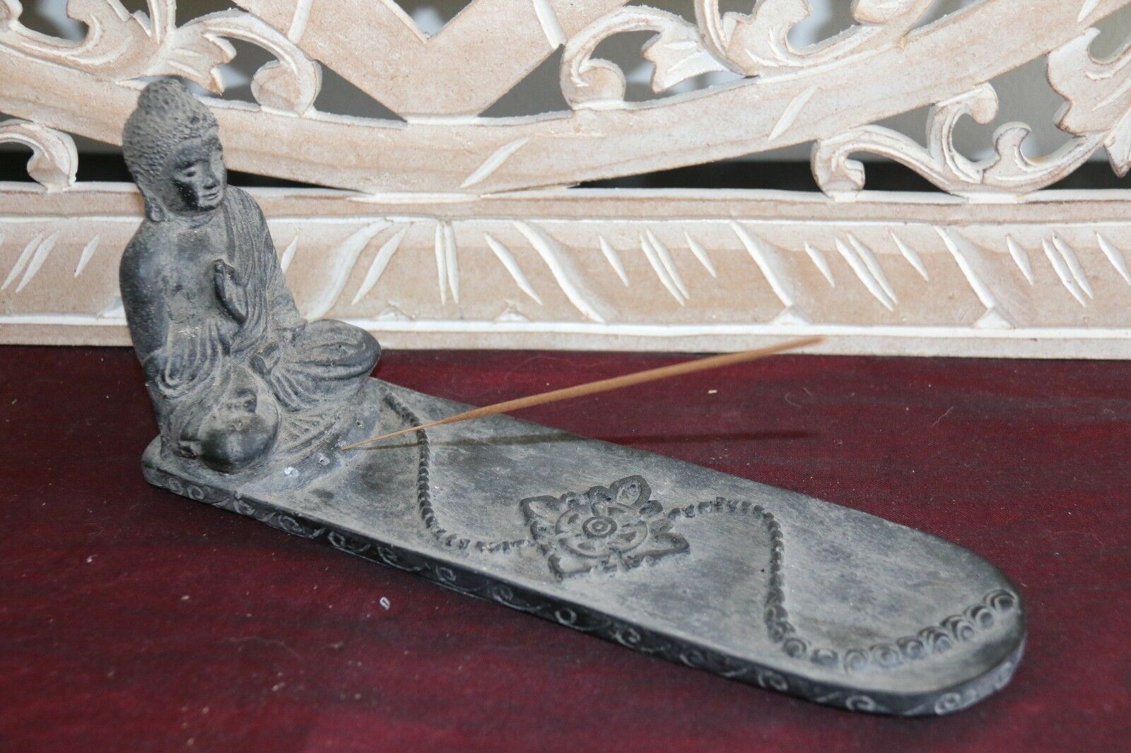 NEW Balinese Resin Buddha Incense Holder - Bali Buddha Incense Stick Holder