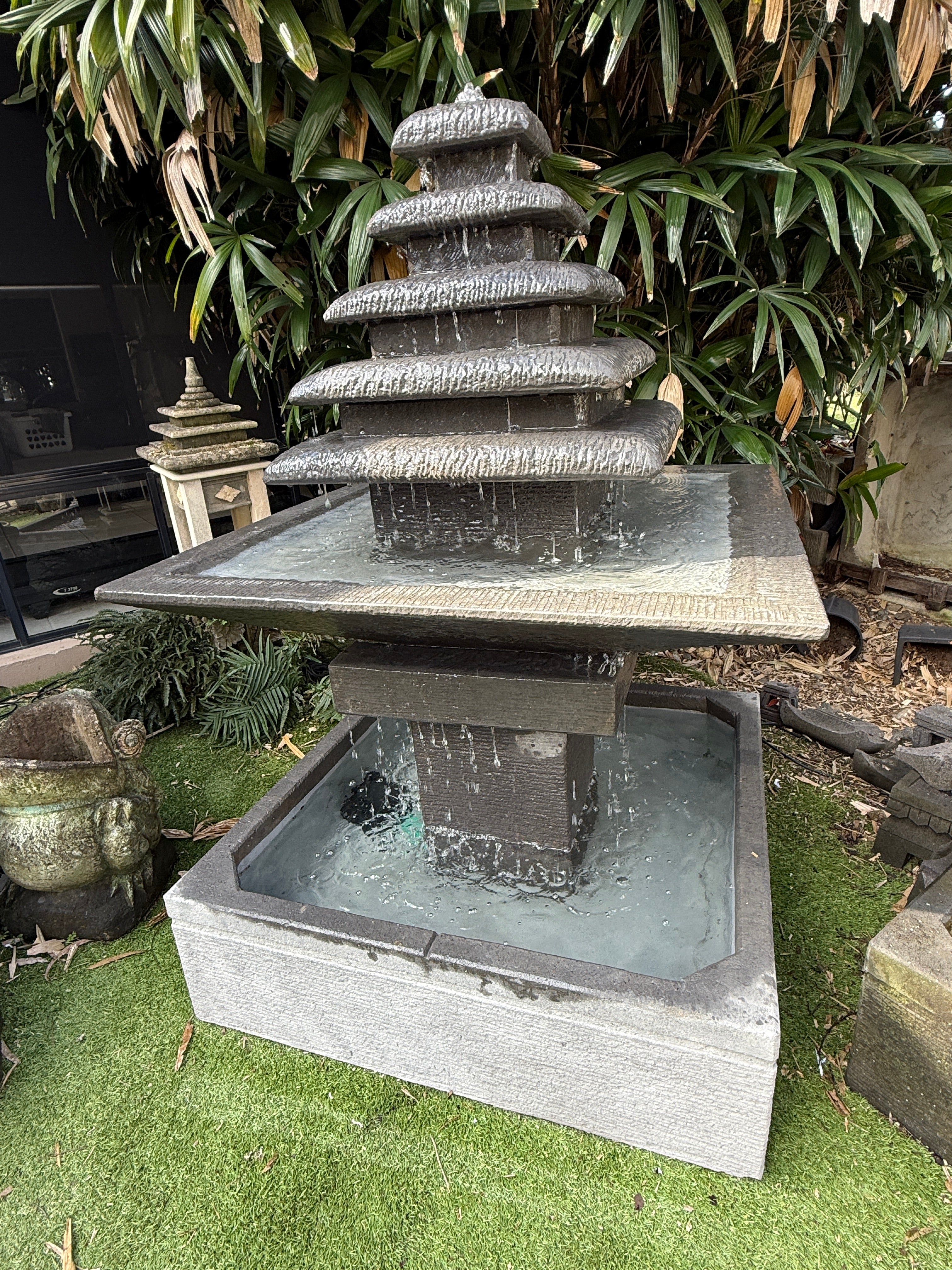 NEW Balinese Pagoda Style Water Feature - Bali Water Feature - Bali Water Garden