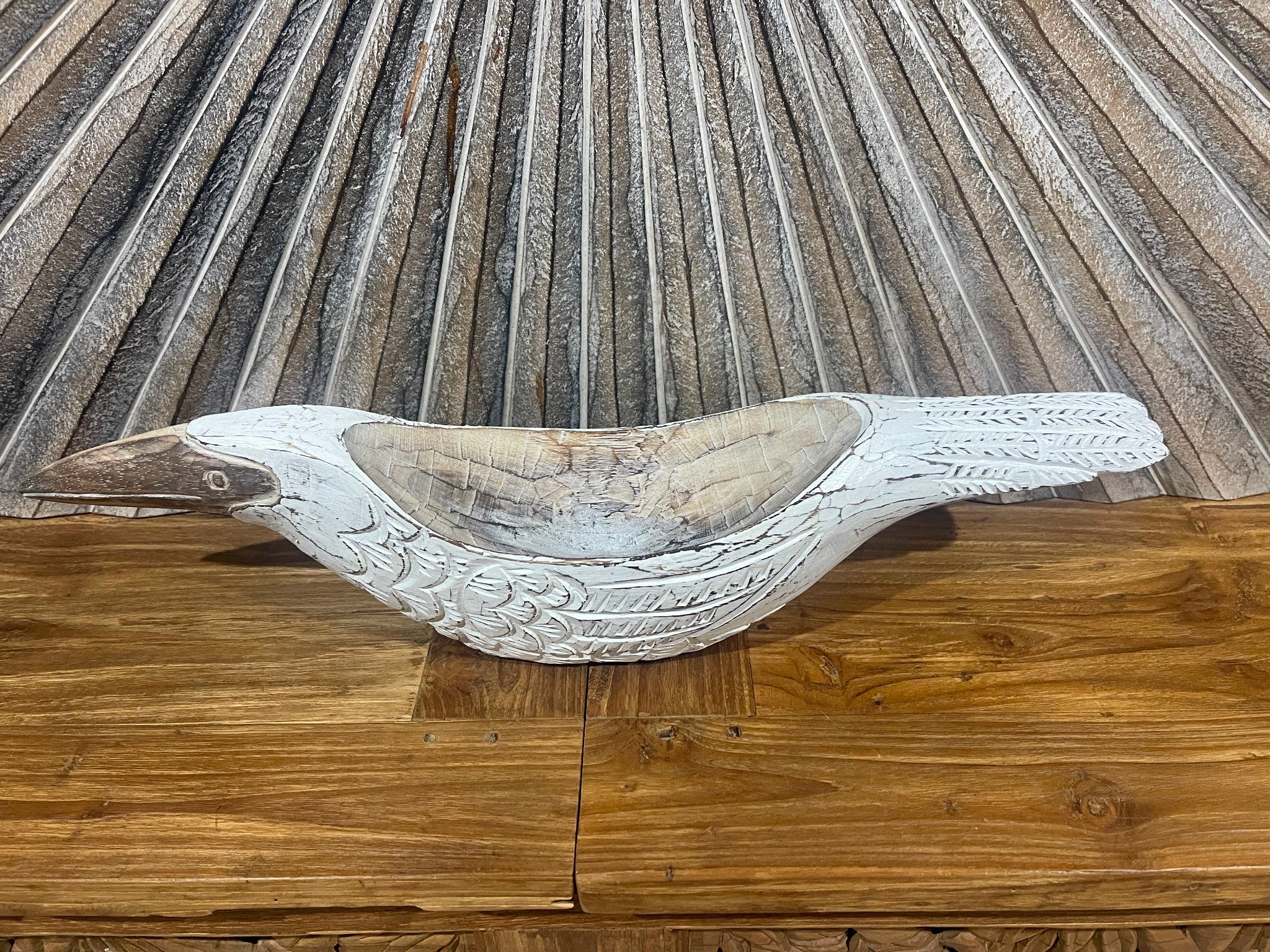 Balinese Hand Carved & Crafted Bird Bowl Choose from 3 Colours Bali Bird Bowl