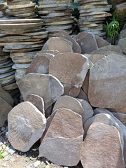 Balinese Natural Stone Stepper - Bali Garden Art - 2 sizes - Bali Stepping Stone