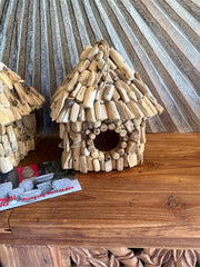 Balinese Hand Crafted Drift Wood Bird House  - Bali Bird House
