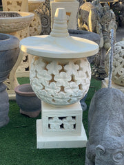 NEW Large Balinese Frangipani Lantern - Hand Crafted Frangipani Garden Lantern