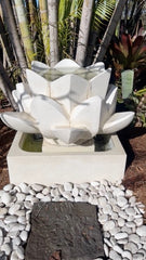 NEW Balinese Lotus Water Feature - Terrazzo Lotus Water Feature - Bali Garden