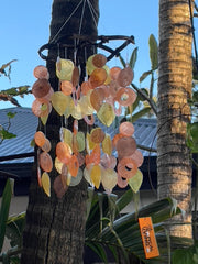 NEW Balinese Capiz Shell Windchime / Mobile - Square Bali Capiz Shell Chimes