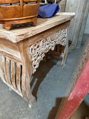 Beautifully Hand Carved & Crafted TEAK WOOD BALINESE Console Table
