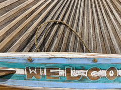 NEW Balinese Timber Surfboard WELCOME Sign - Bali Welcome Sign