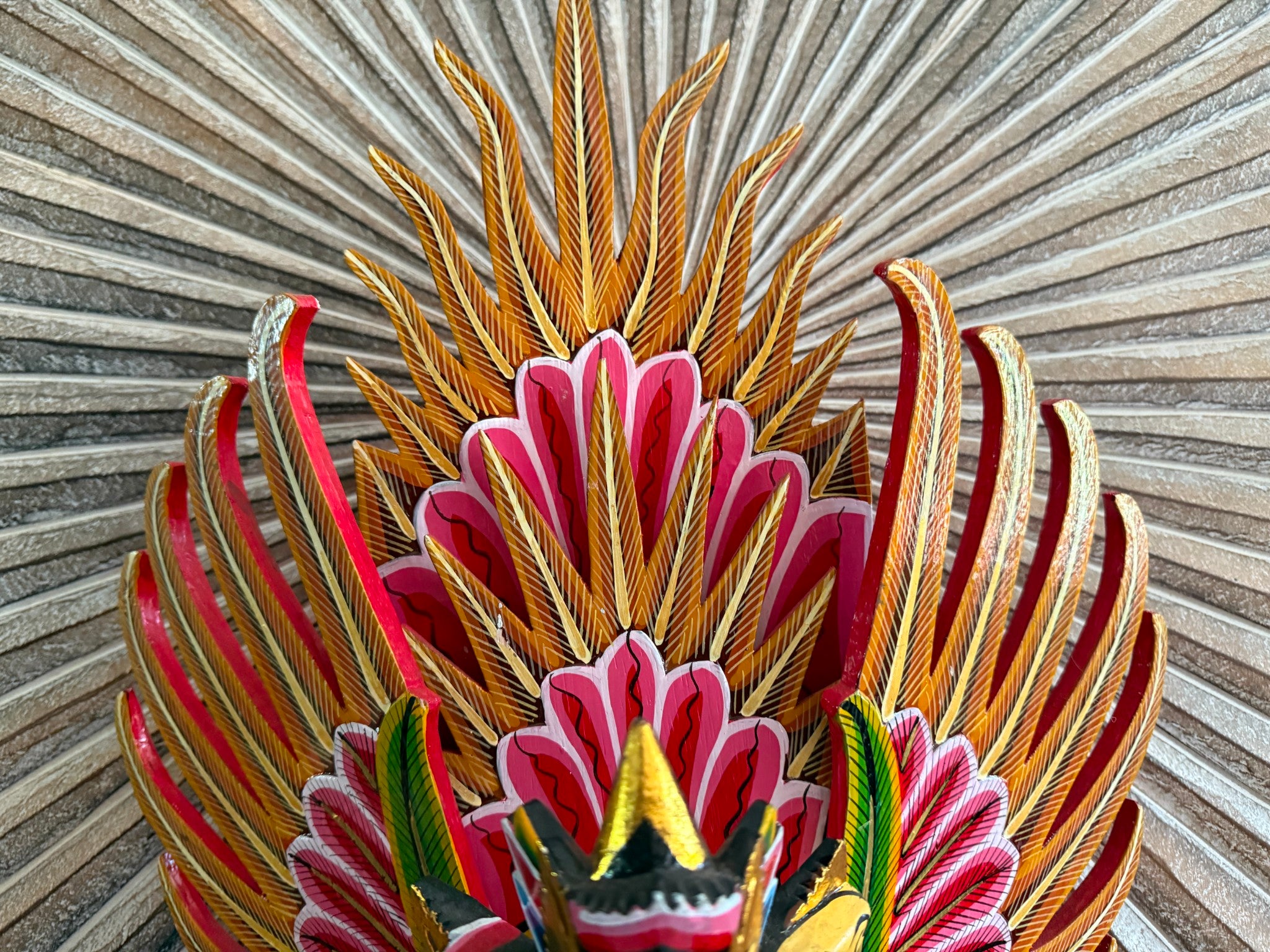 NEW Balinese Hand Carved & Crafted Wooden Wisnu / Garuda Sculpture - Bali Art