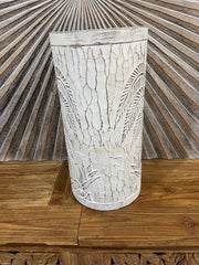 NEW Balinese Hand Carved Palm Tree lWooden Pot/Vase - Wooden Feature Pot