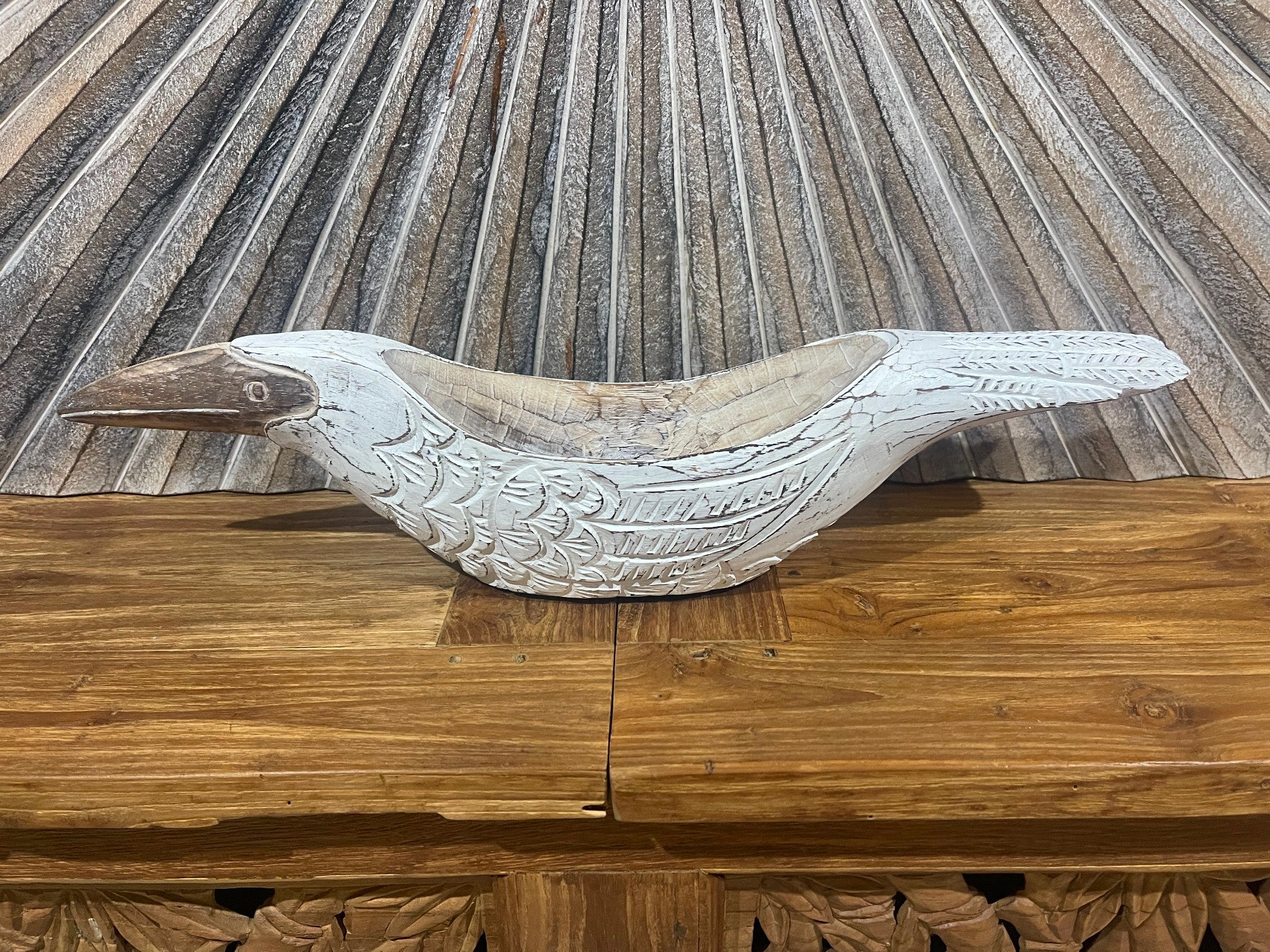 Balinese Hand Carved & Crafted Bird Bowl Choose from 3 Colours Bali Bird Bowl