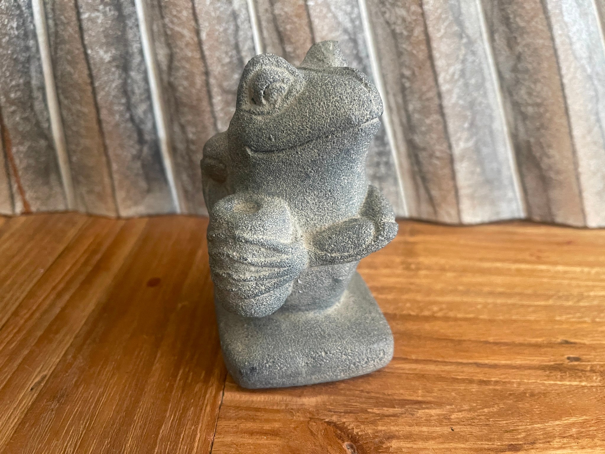 NEW Balinese Cast Concrete Frog Statue - Bali Bird Statue - Small Bird Statue