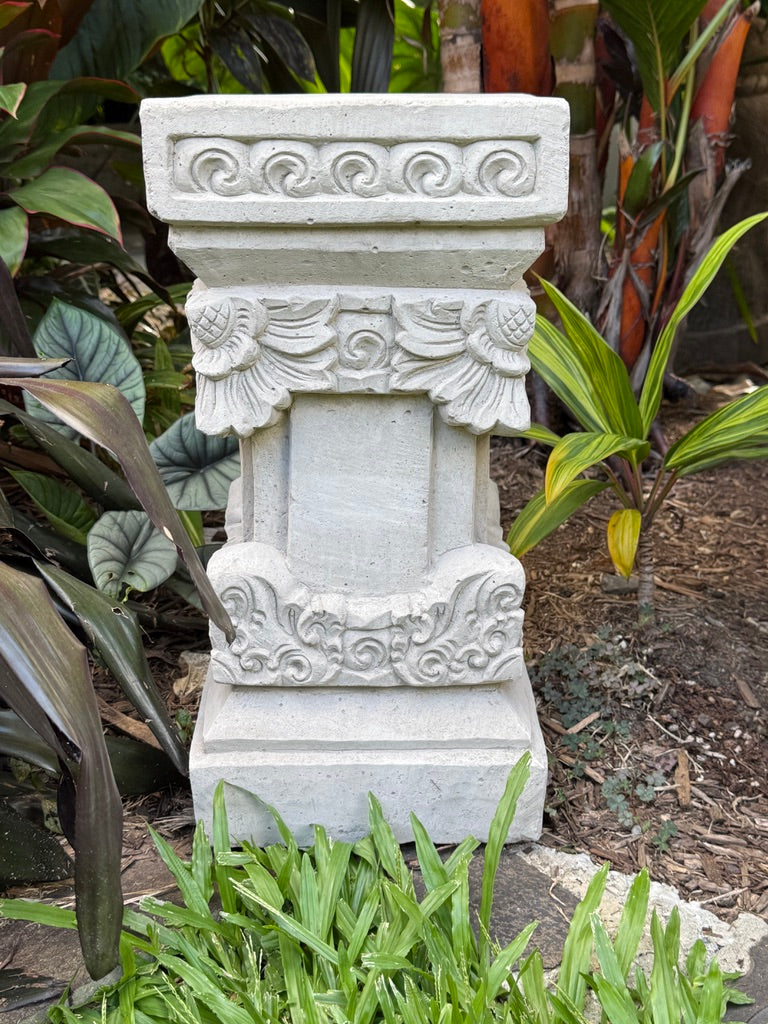 NEW Balinese Concrete Lantern on Stand - Bali Lantern - Balinese Garden Lantern