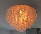NEW LARGE Capiz Shell Mobile or Wind Chime or Pendant Light Shade STUNNING!!