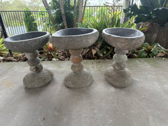 NEW Balinese Natural River Stone Bird Bath - Bali Riverstone Bird Bath