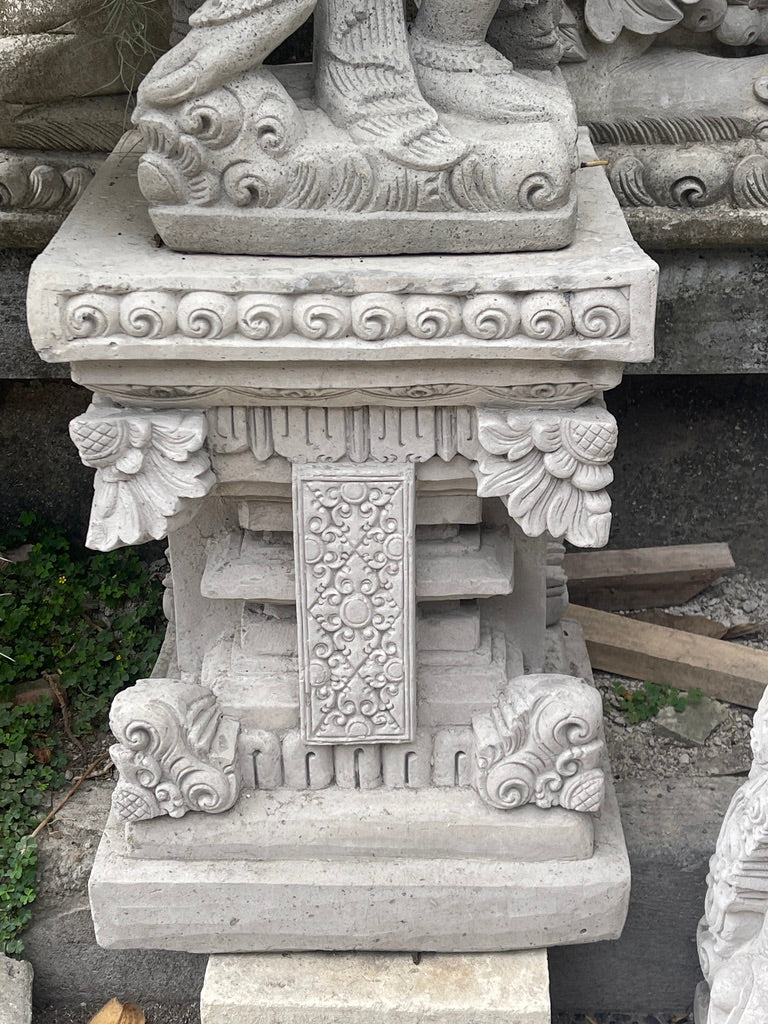 NEW Balinese Concrete Lantern on Stand - Bali Lantern - Balinese Garden Lantern