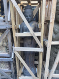 New Balinese Cast Concrete Buddha Statue - Gold Wash Trim 1.5m Tall