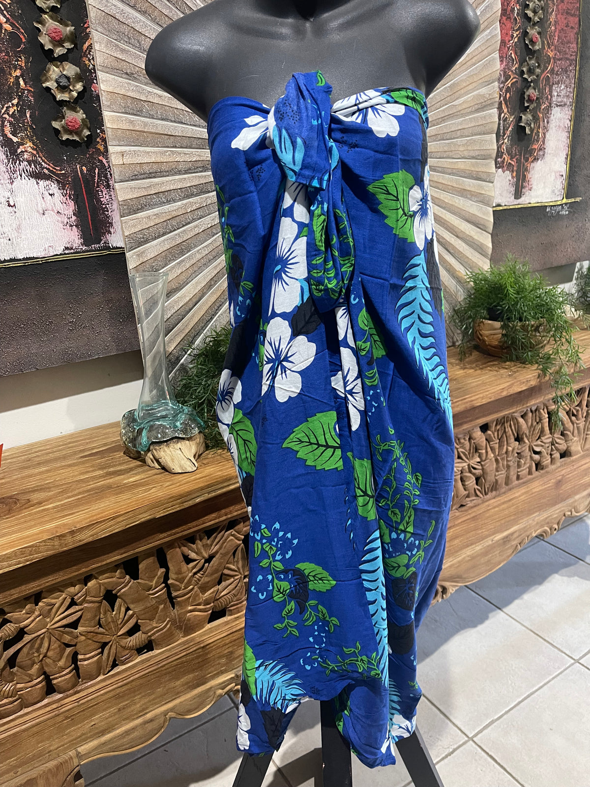 Bali Beach Mumu Sarong - Balinese Sarong Dress