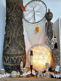 Brand New Natural Shell Feature Lamp - Indoor Bali Feature Lamp - Shell Lamp