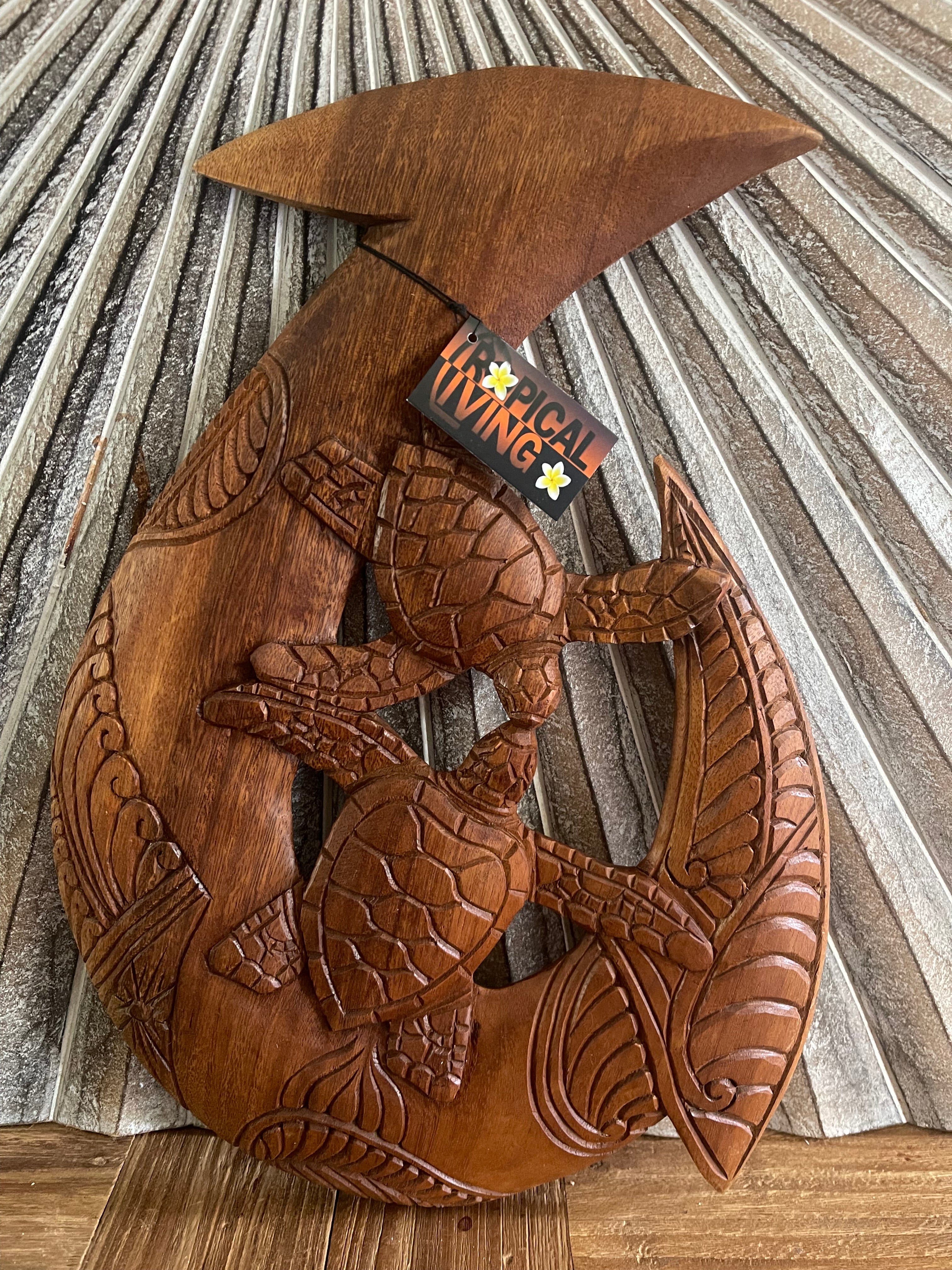 Hand Crafted Polynesian Fishing Hook Wall Art