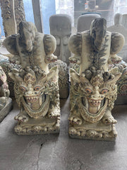 Balinese Paras Bali Lion Statue - Traditional Bali Statue - Bali Garden Art