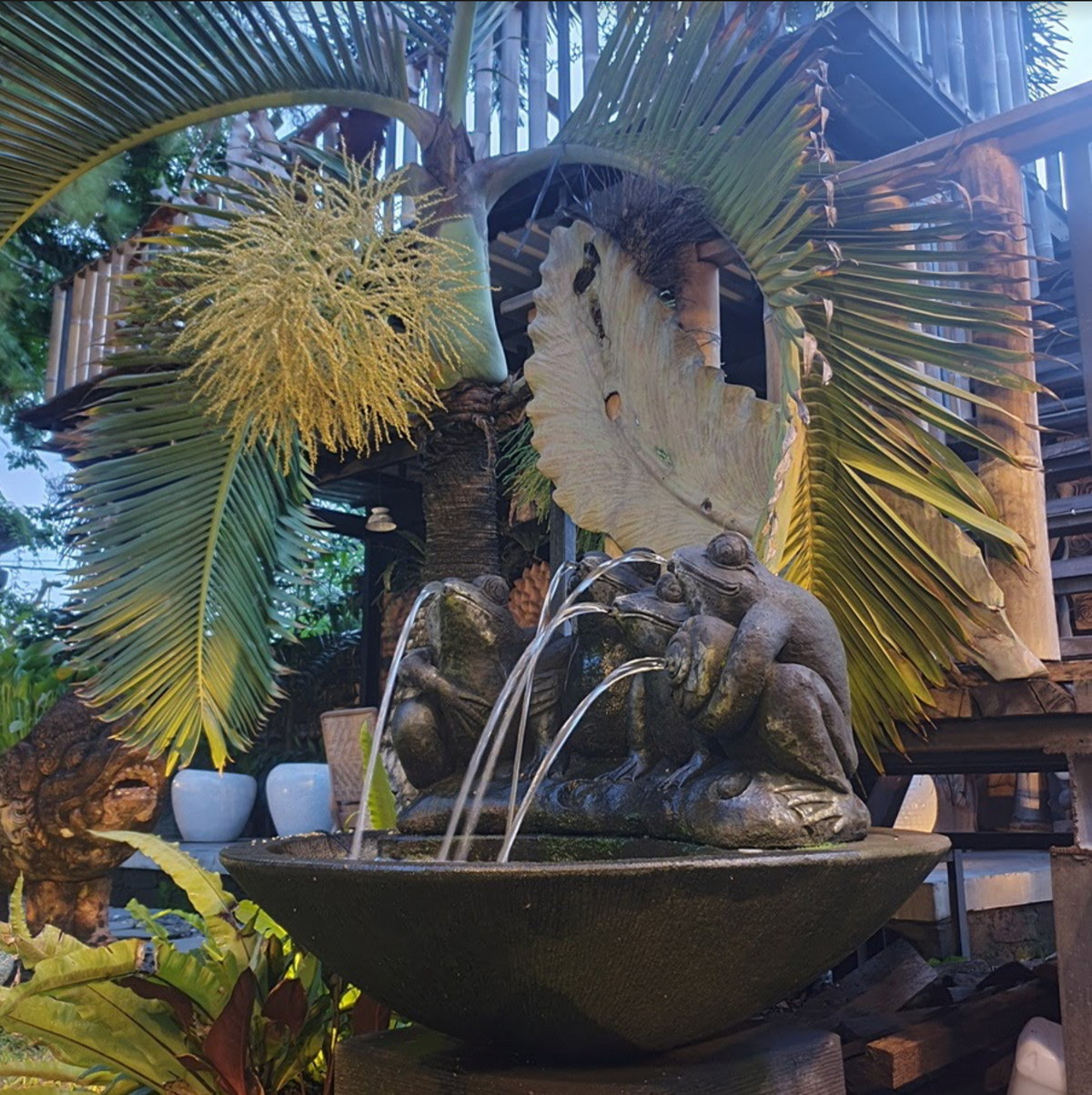 NEW Balinese Frog Water Feature - Bali Water Feature