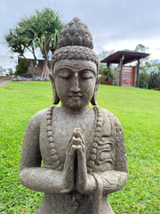 Quality Greenstone Balinese Buddha Statue - Bali Praying Buddha 90cm tall