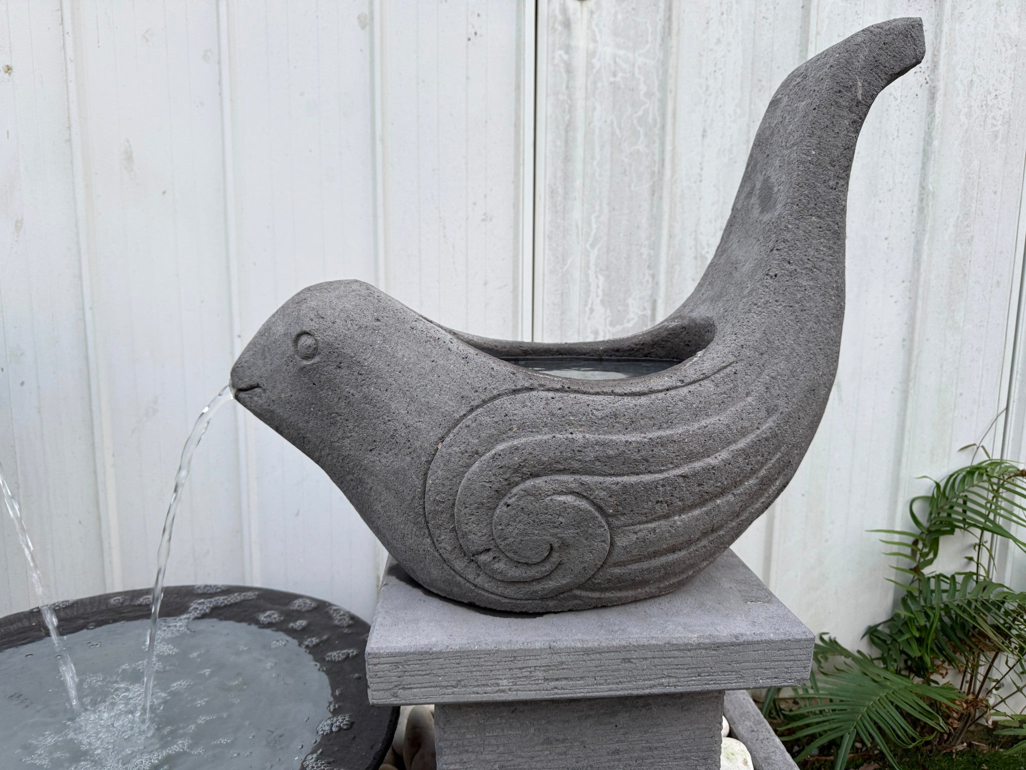 NEW Balinese 2 Birds w/Bowl Water Feature - Bali Bird Water Feature - Bali Bird
