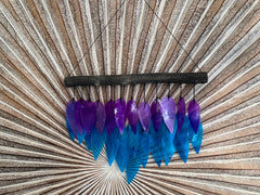 NEW Balinese Leaf Shaped Capiz Shell Windchime / Mobile - Bali Windchime