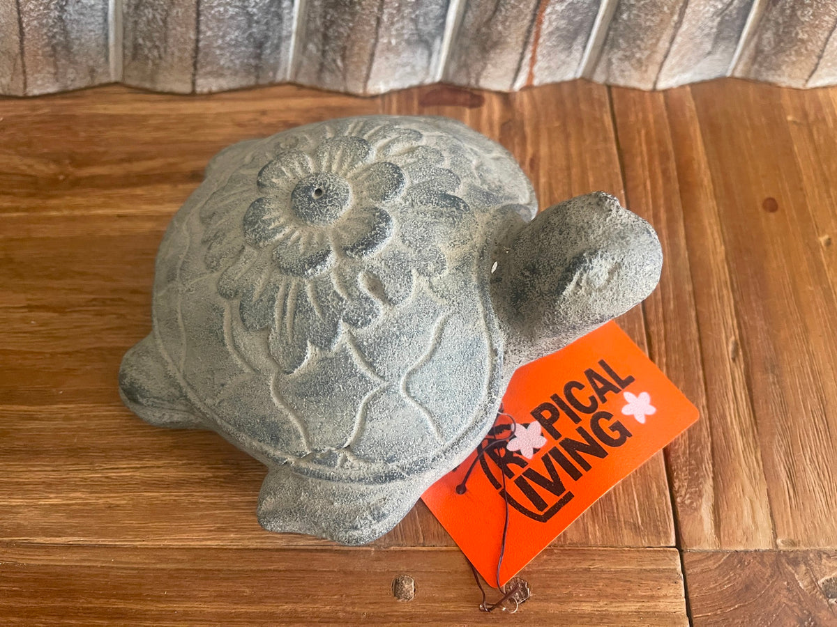 NEW Balinese Cast Concrete Turtle Statue - Bali Turtle Statue - Turtle Statue