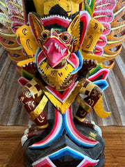 NEW Balinese Hand Carved & Crafted Wooden Wisnu / Garuda Sculpture - Bali Art