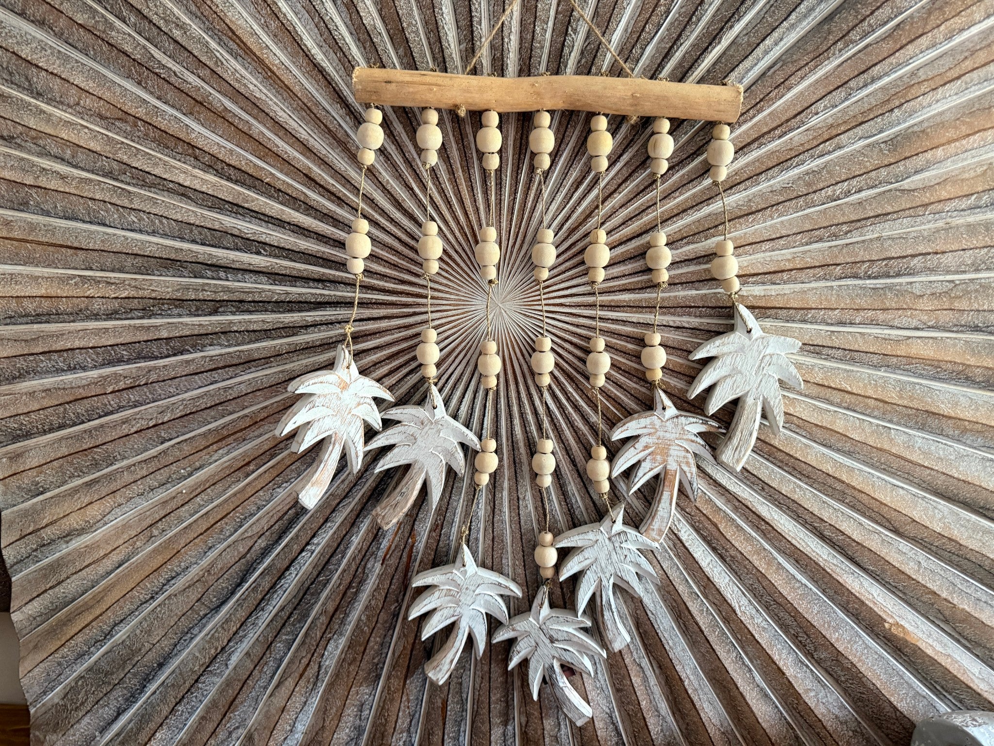 NEW Balinese Timber Palm Tree Mobile - Bali Palm Trees Mobile