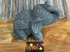 NEW Balinese Cast Concrete Elephant Statue - Bali Elephant Statue