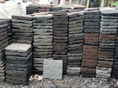 Balinese Lava Stone Stepper - Bali Garden Art - Bali Stepping Stone