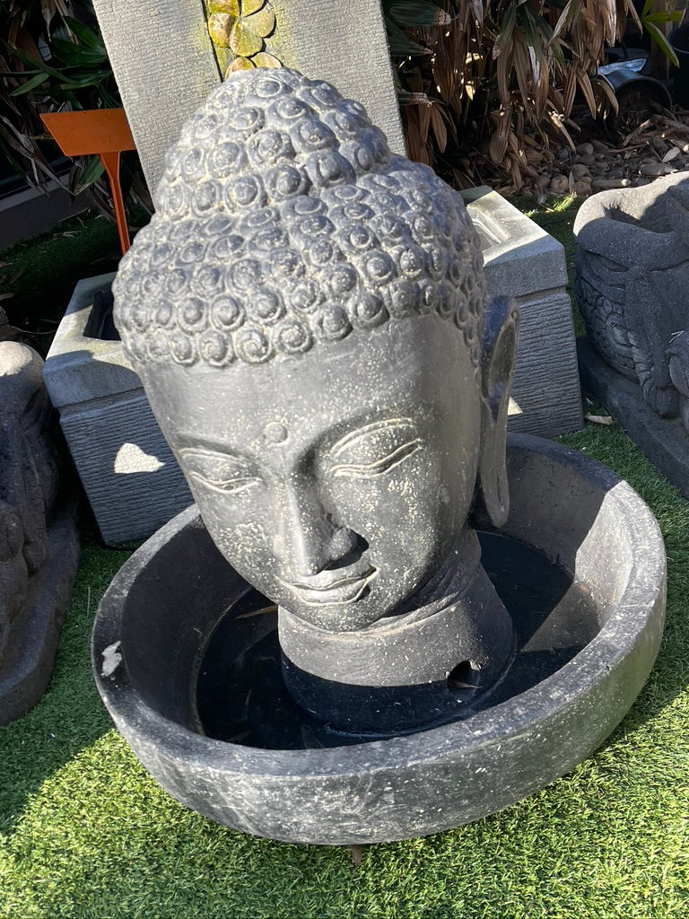 NEW Balinese Buddha Head Water Feature - Bali Water Feature